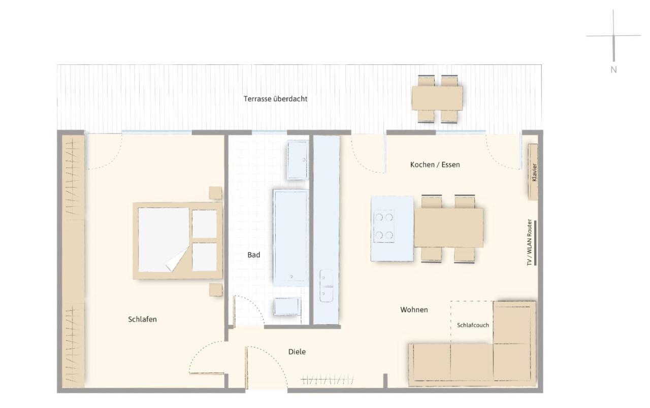 Moderne Ferienwohnung Nahe Swr Und Golfplatz Baden-Baden Exteriér fotografie